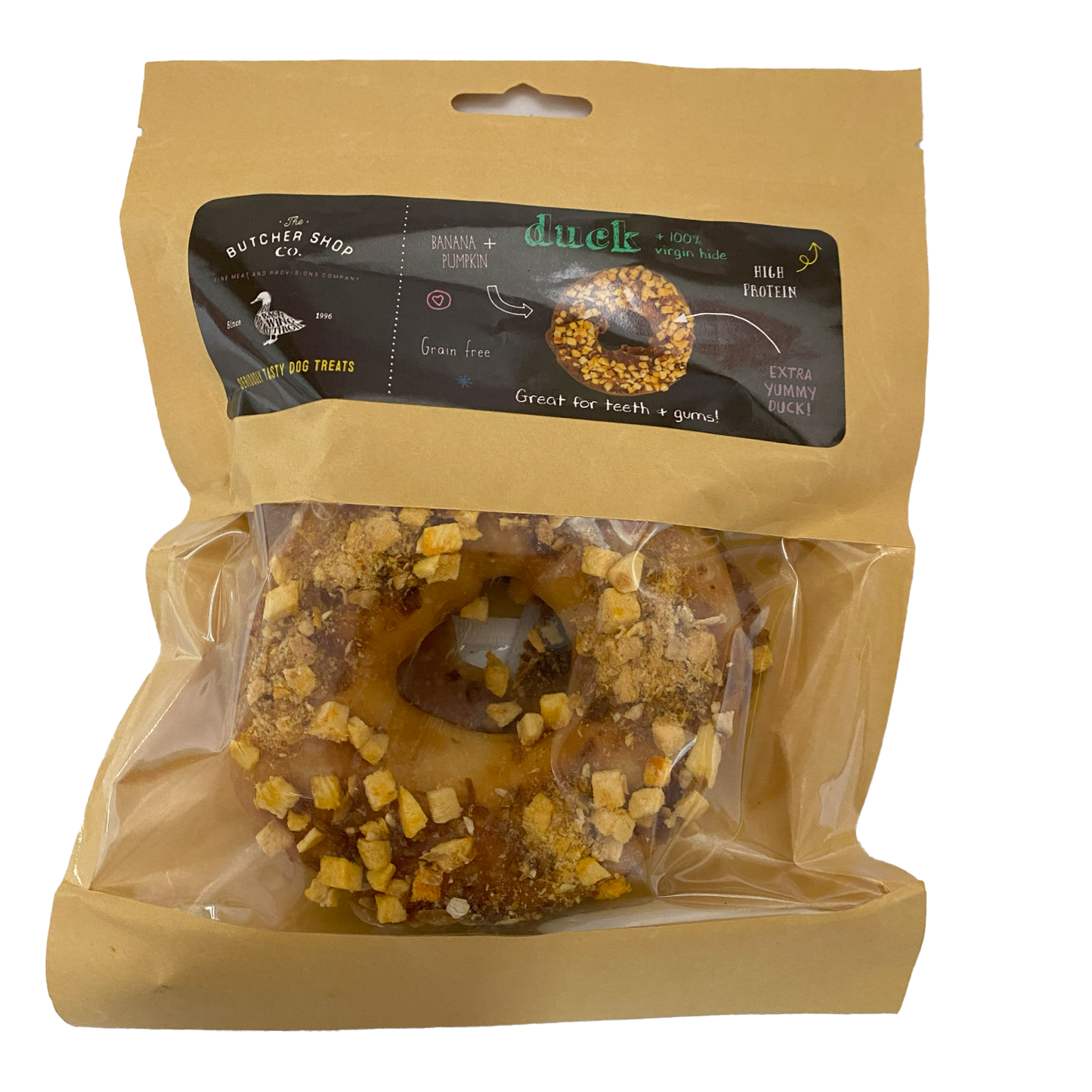 Butchers Duck, Banana & Pumpkin Ring - 10.5cm | Brown's Natural Treat Range - BROWNS PET RANGE