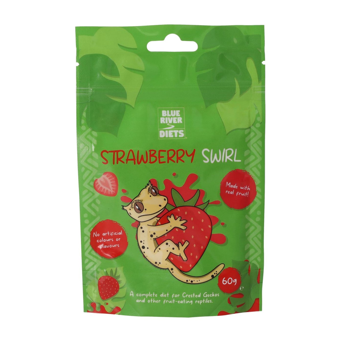 Blue River Strawberry Swirl Gecko Diet 60g - BROWNS PET RANGE