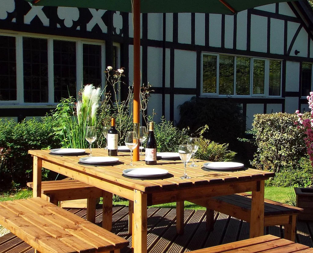 Eight Seater Table Set Benches - BROWNS PET RANGE