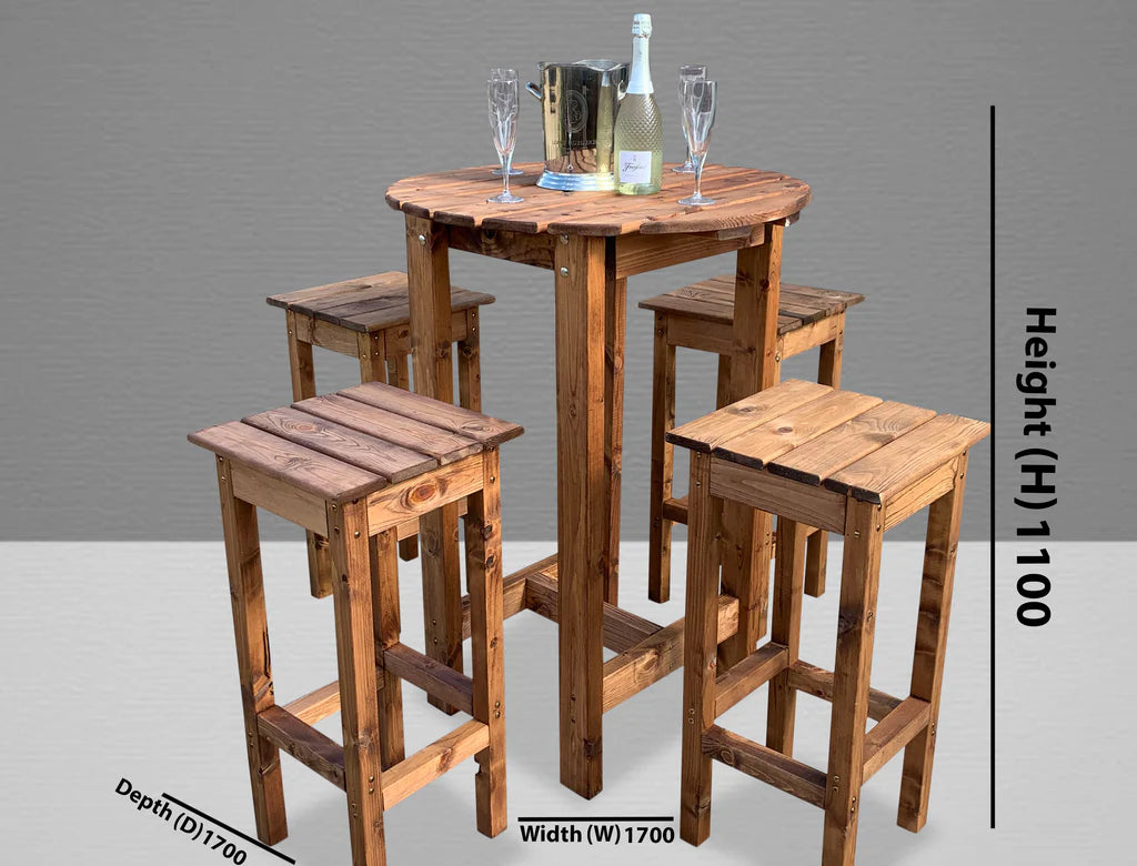 Alfresco Bar Set Four Seater - BROWNS PET RANGE