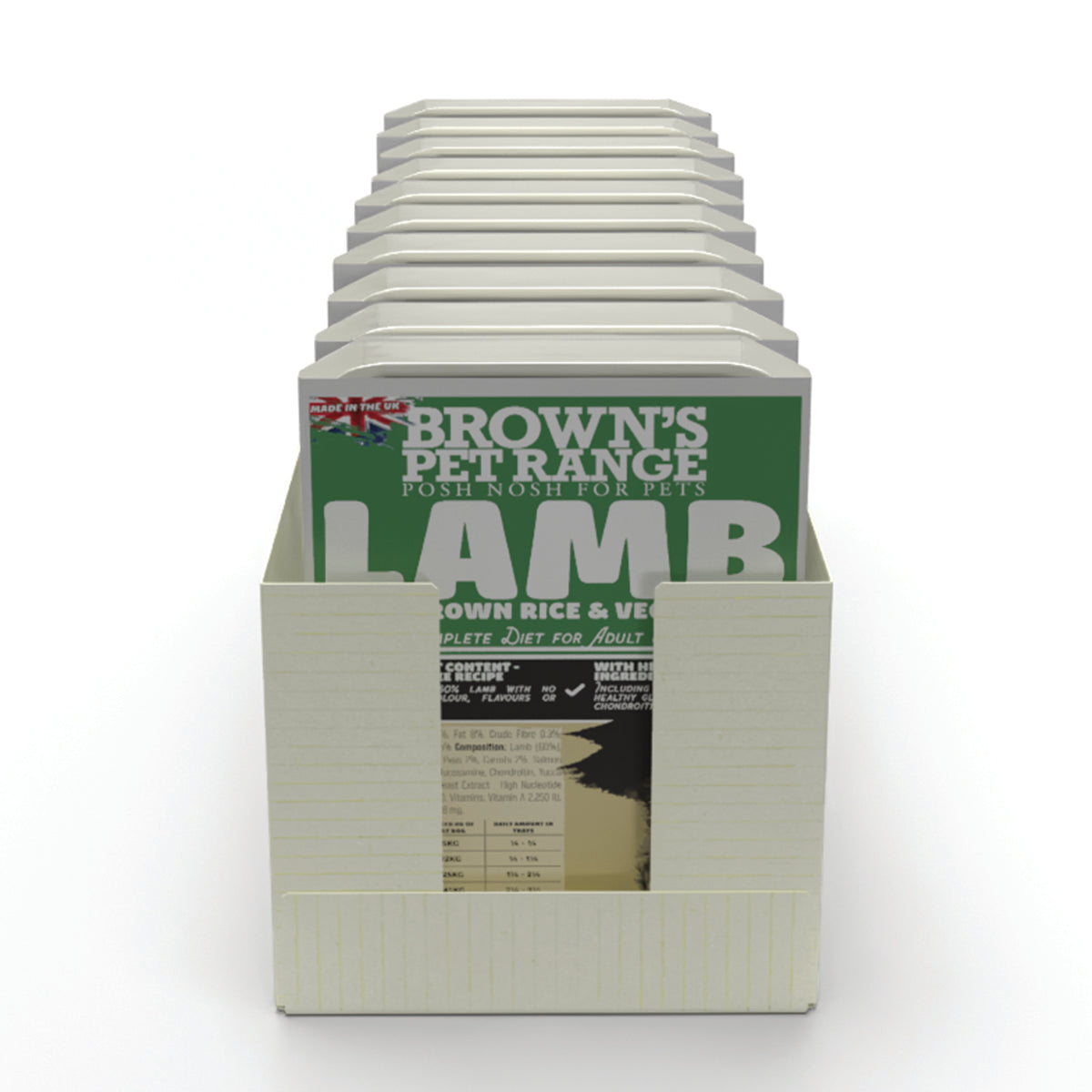 Brown's Hearty Dinners | Lamb with Brown Rice & Veg - BROWNS PET RANGE