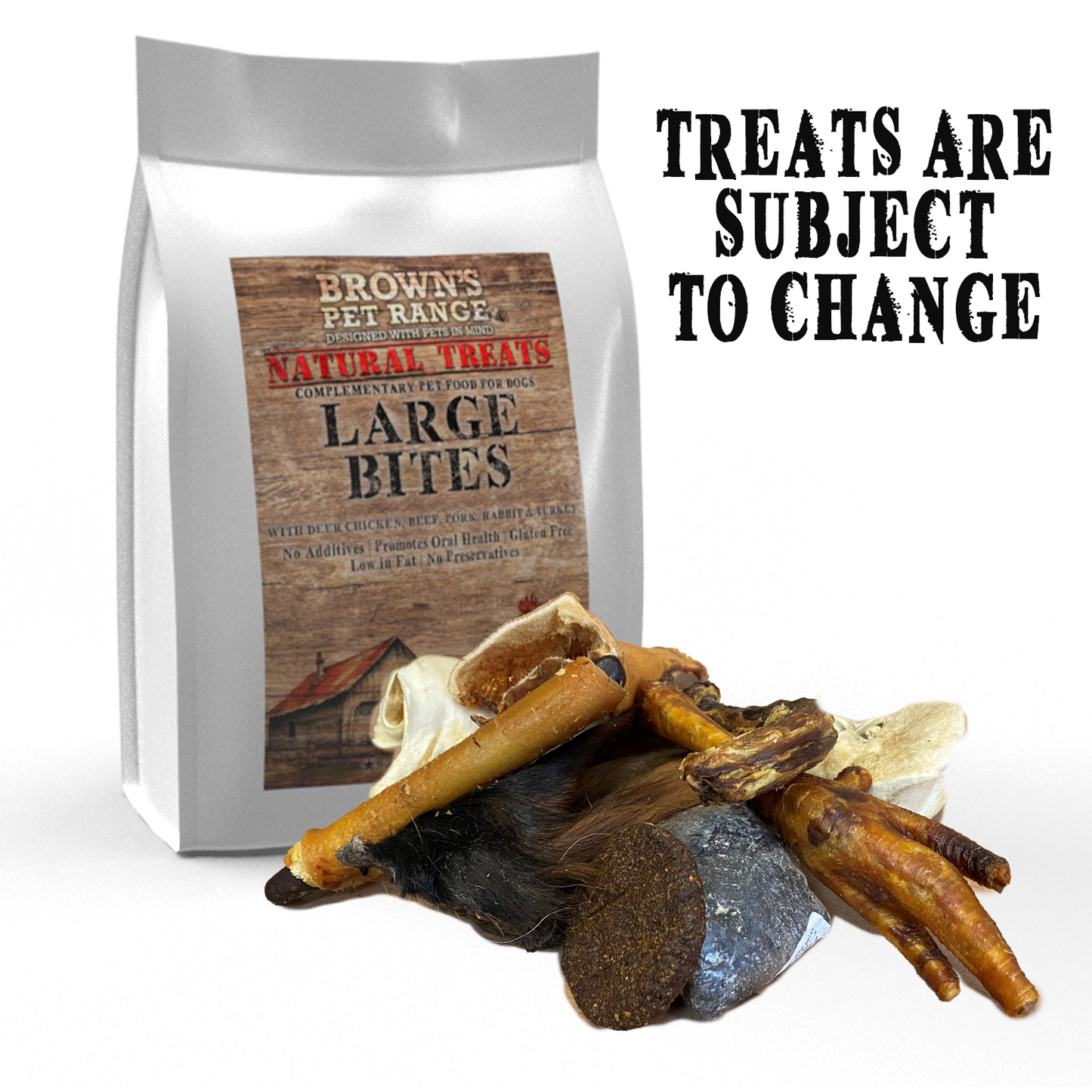 Natural Treat Bites | Small, Medium or Large - BROWNS PET RANGE