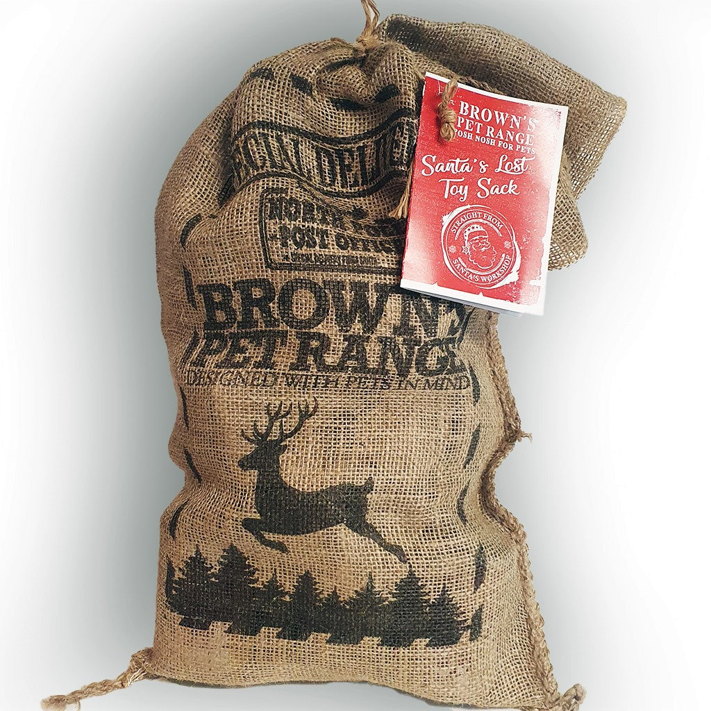Brown's Christmas | Mystery Santa Sack Full of Treats and Toys - BROWNS PET RANGE