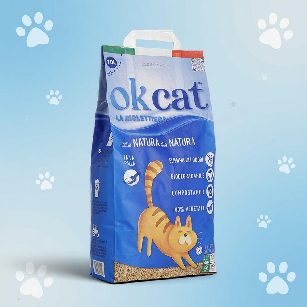 OK Cat Classic Biodegradable Littler - 10L