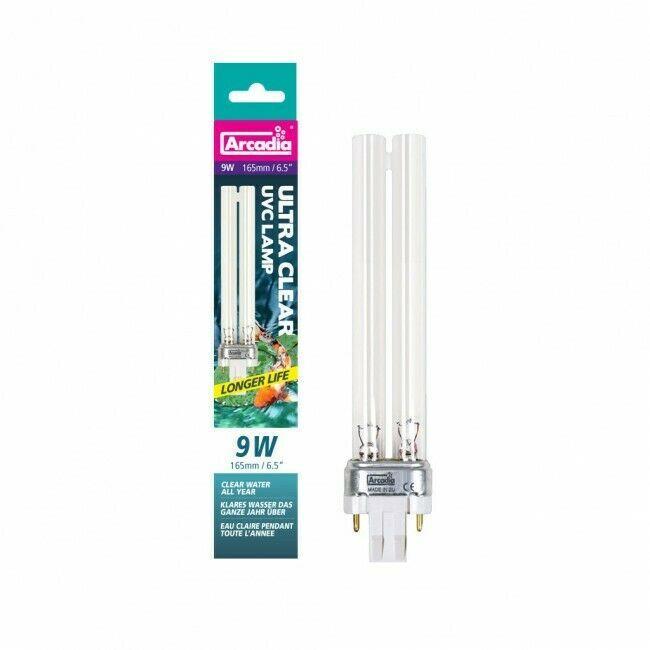 Arcadia Pond Ultra-Clear UVC Lamp Compact (5-55W) - - Browns Pet Range