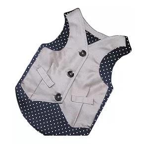 Brown's Pet Range Urban | Grey Polka Dot Waistcoat For Dogs - - Browns Pet Range