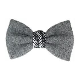 Brown's Pet Range Urban | Grey Tweed Bow Tie For Dogs - - Browns Pet Range