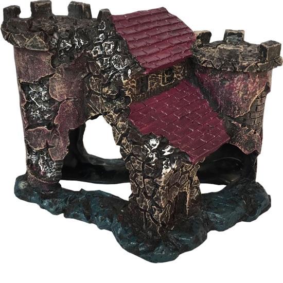 Castle Turret and Gateway Aquarium Ornament BROWNS PET RANGE