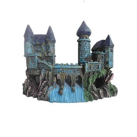 Castle, Waterfall & Bridge Aquarium Ornament - - Browns Pet Range