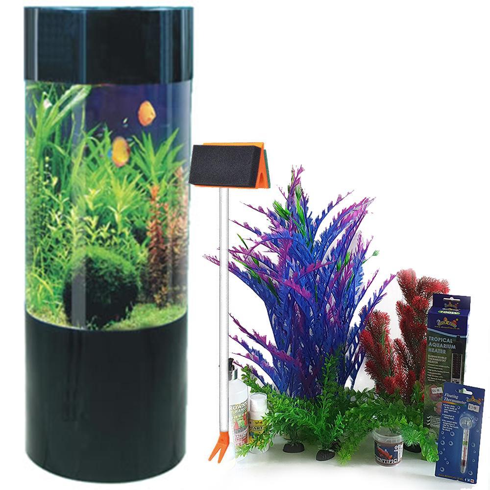 column fish tank accessories Column Expedition | Acrylic Aquarium | 147L | Black