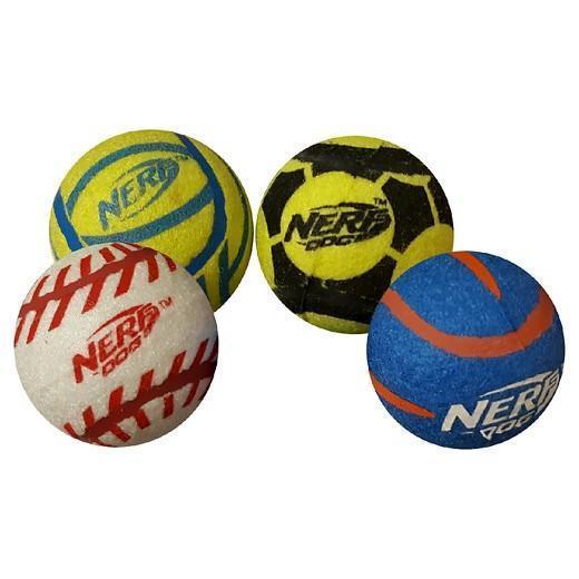 NERF Dog Blaster Reloads | Mega Tuff 4 Pack - Dog Toys - Browns Pet Range