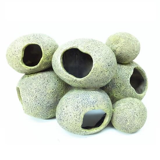 Resin Stone Hideaway's 7 Stones Aquarium Ornament - - Browns Pet Range