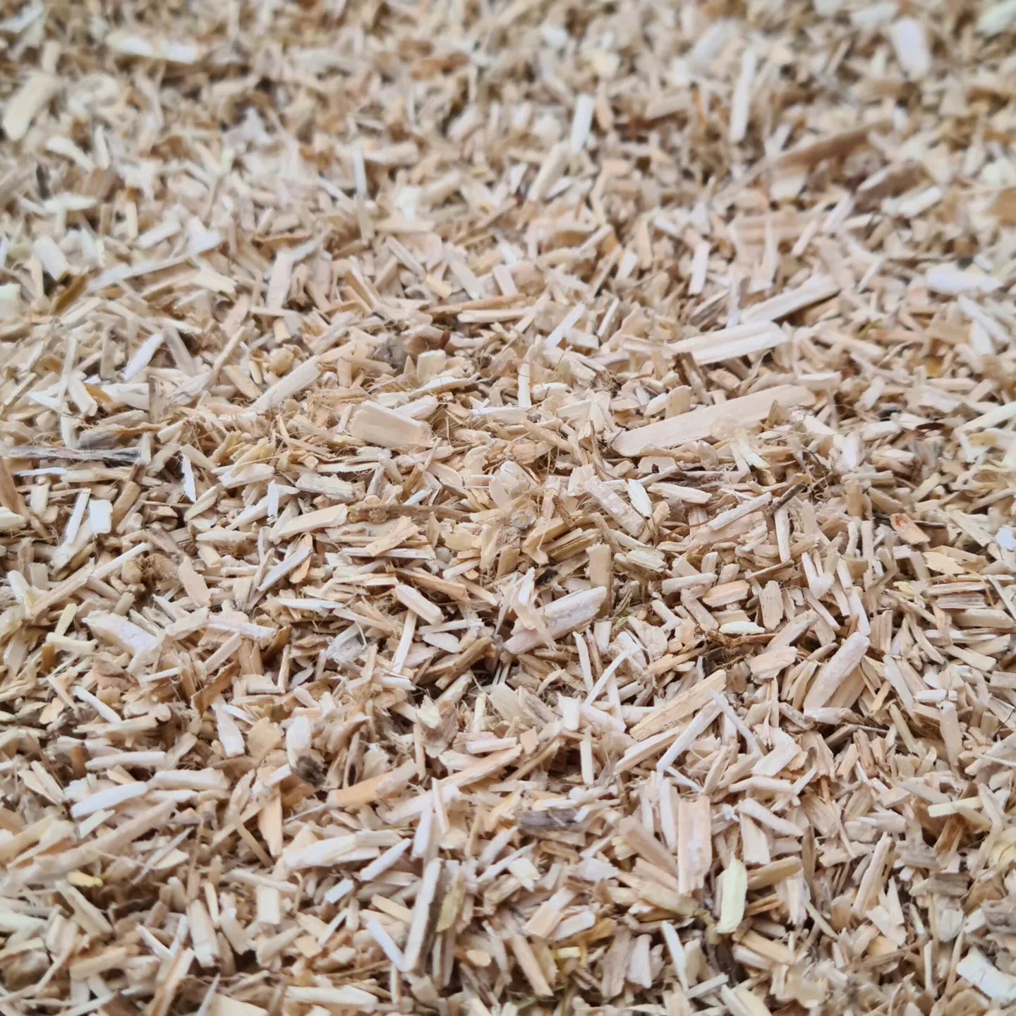 Close-up of hemp bedding with a brown color.