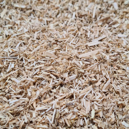 Close-up of hemp bedding with a brown color.