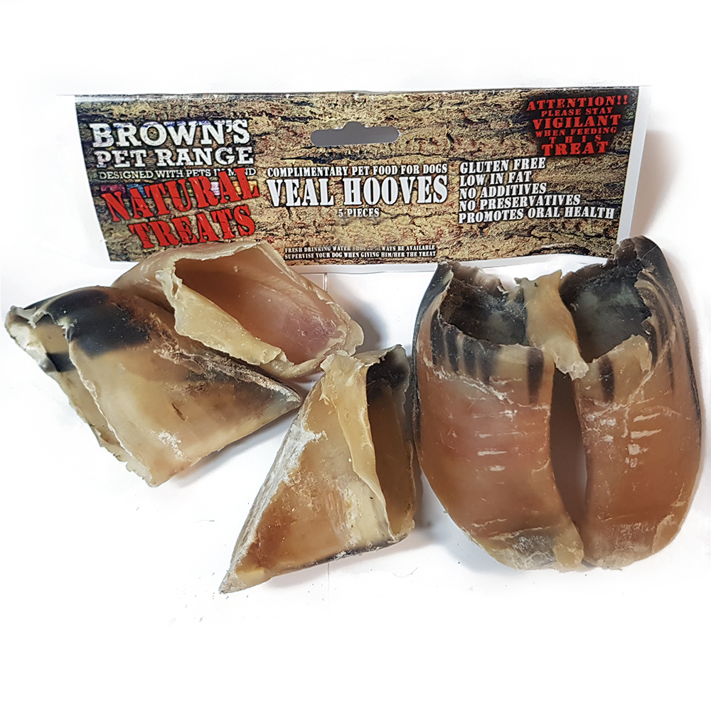 Brown's Natural Dog Treats Veal Hooves BROWNS PET RANGE