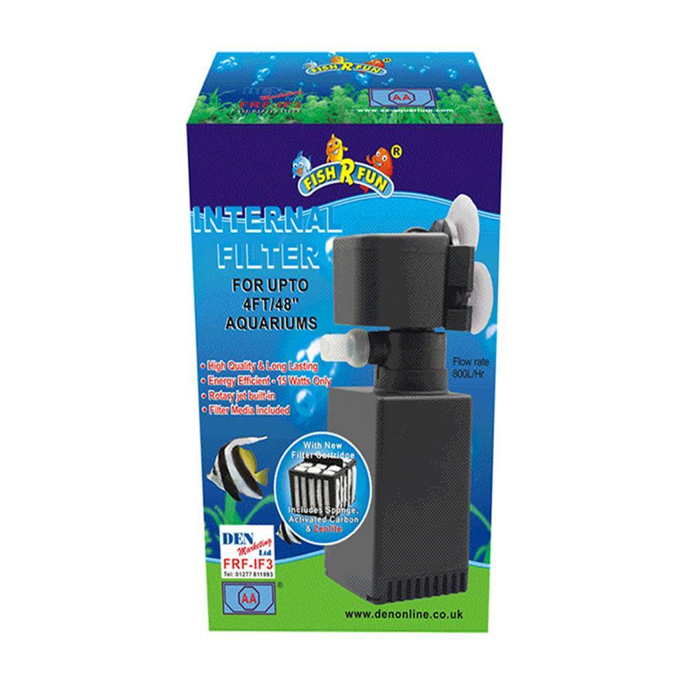 Internal Filter FRF1F3 800L/Hr for 4ft Aquariums BROWNS PET RANGE